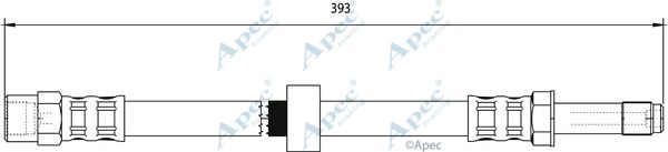 APEC BRAKING Bremžu šļūtene HOS3878